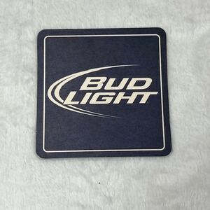 Bud Light Beer Coaster Brewed & Bottled in Baldwinsville NY New York Navy Blue